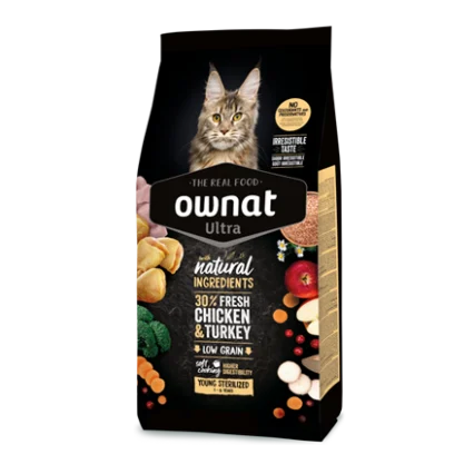 Ownat Ultra Gato Young Esterilizado Frango