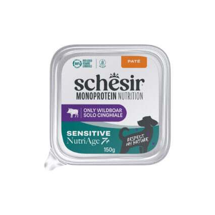 Schesir Mono Cão Sensitive NutriAge 7+ Javali 150gr