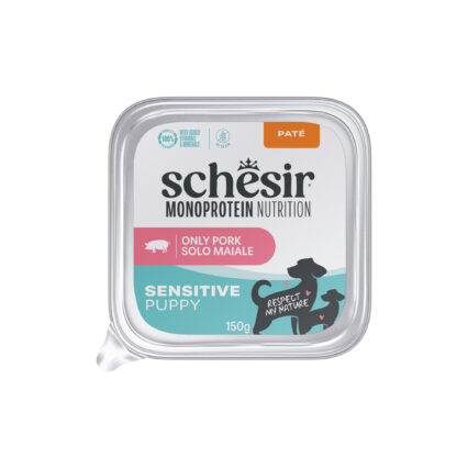 Schesir Mono Cão Sensitive Puppy Presunto 150gr