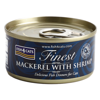 Fish 4 Cats Finest Cavala com Camarão 70gr