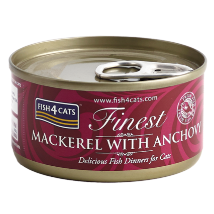 Fish4Cats Finest Mackerel with Anchovy 70g