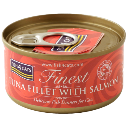 Fish4Cats Finest Tuna Fillet with Salmon 70g