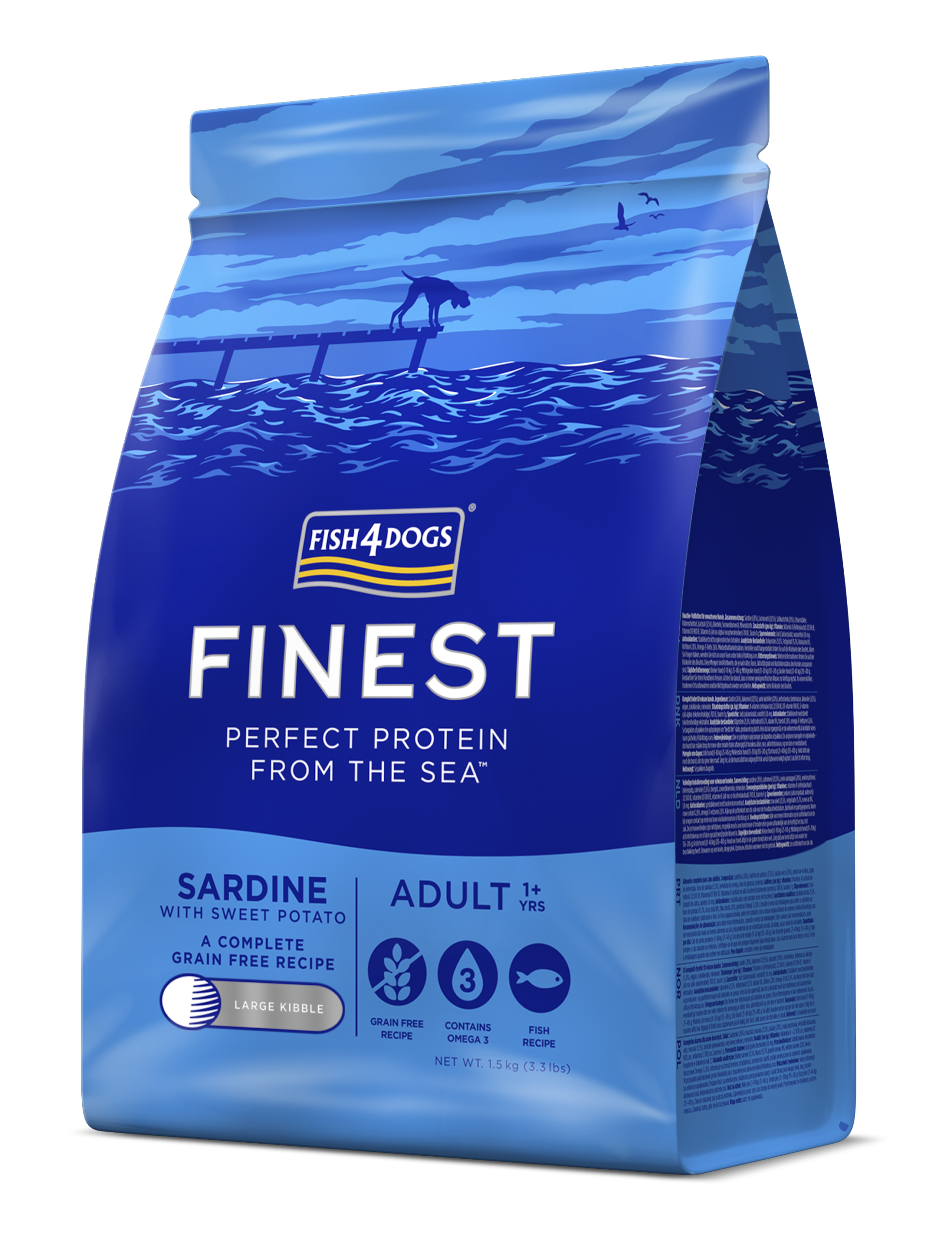 Fish 4 Dogs Adulto Sardinha e Batata Doce
