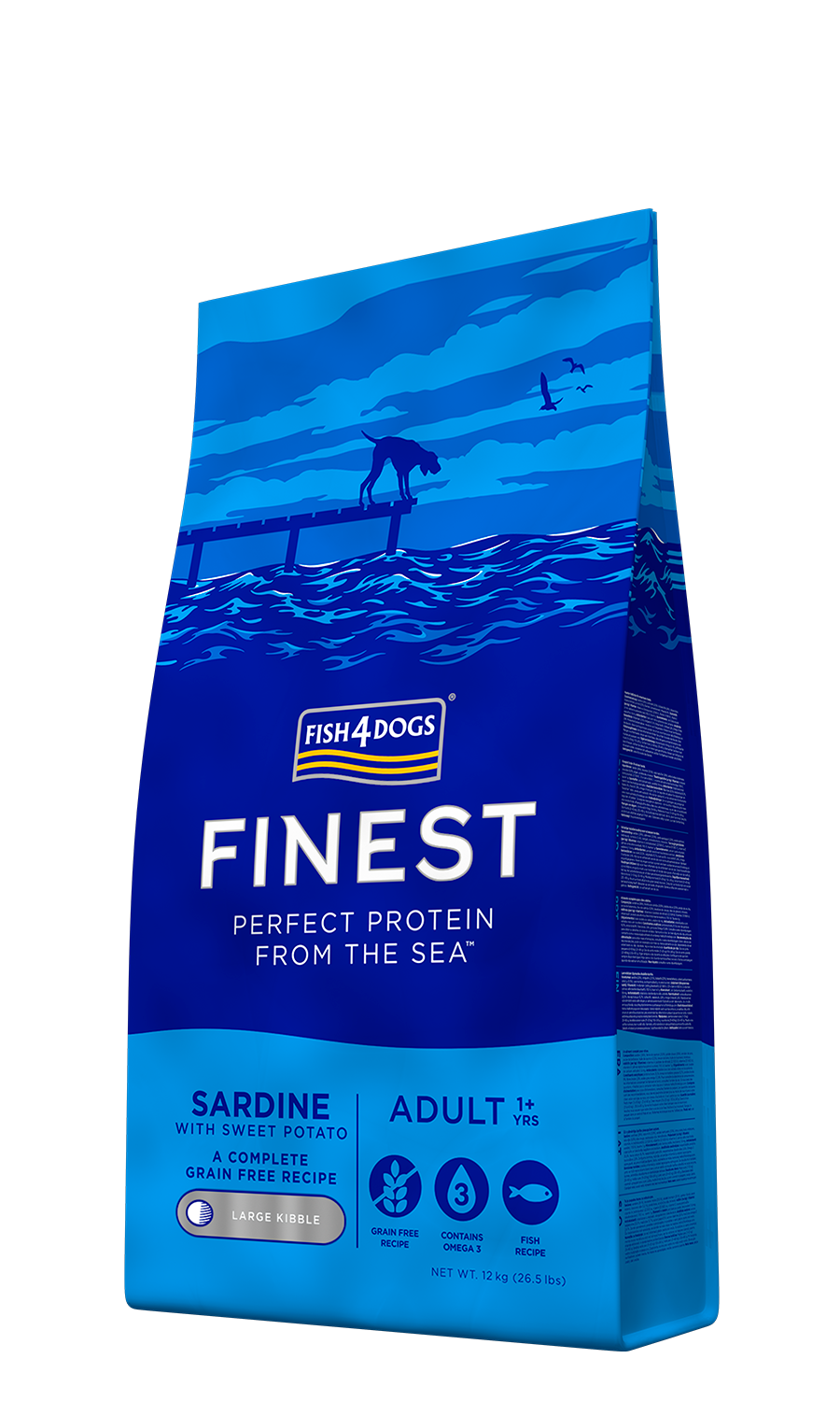Fish 4 Dogs Adulto Sardinha e Batata Doce 12kg