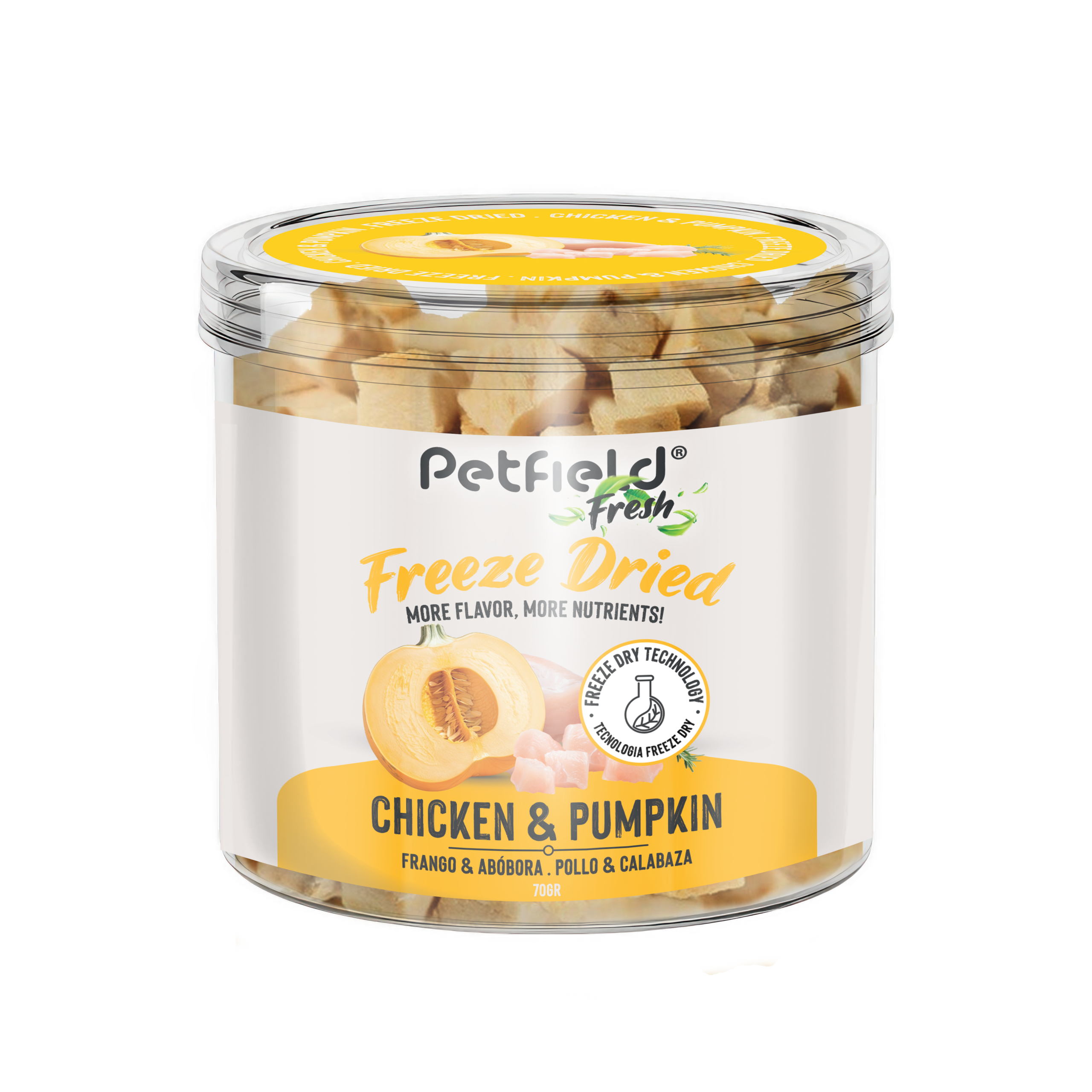 Petfield Fresh Freeze Dried Frango e Abobora 70gr