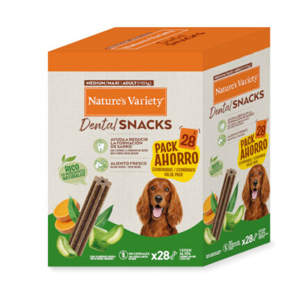 Nature's Variety Dog Med/Maxi Dental Snacks Pack 28un